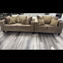 New Sofa + Loveseat Set 