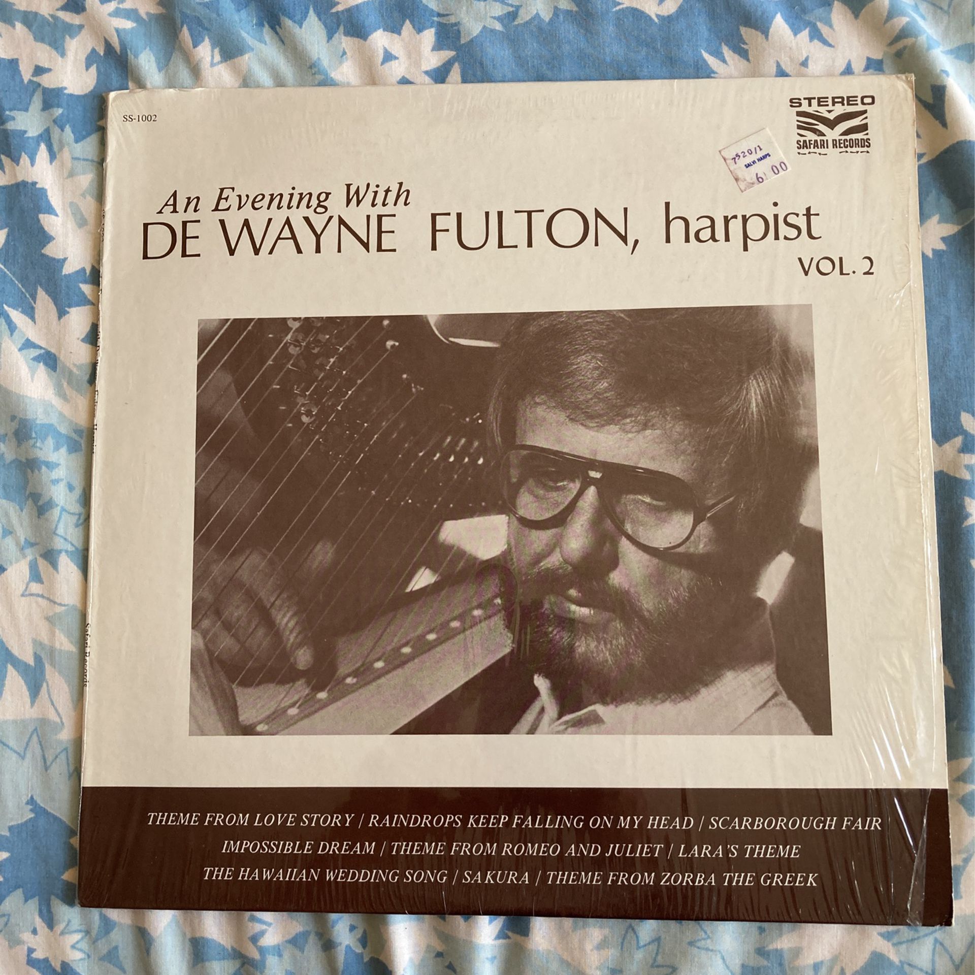 An Evening With De Wayne Fulton Harpist Vol 2 LP