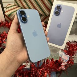 Blue iPhone 16 Unlocked Cash Or $10 Down