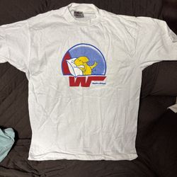 Retro Western Airlines T shirt Wally bird mascot large preshrunk USA never used!