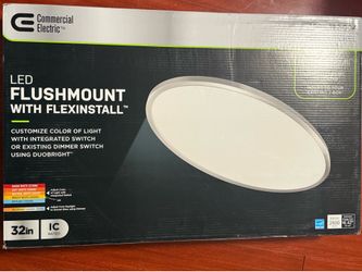 Commercial Electric 32in LED Flushmount with FlexInstall