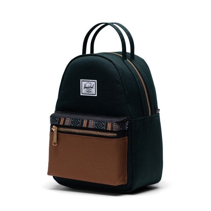 Herschel Nova Mini In Scarab/Black/Saddle