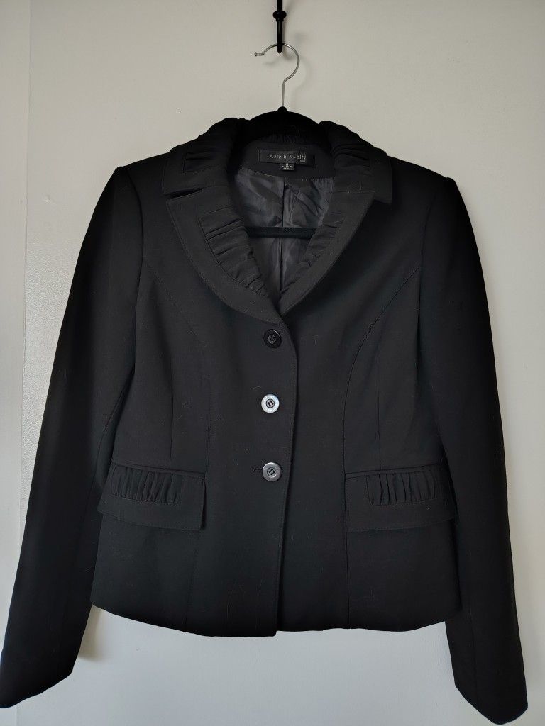 Anne Klein Women's Black Suit Blazer -Size 8