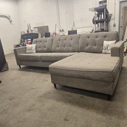 *Same Day Delivery Available!* 
Grey MCM Chaise Sectional