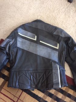 AVG Leather motorcycle jacket.