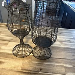 2 Big Party lite Candle Holders