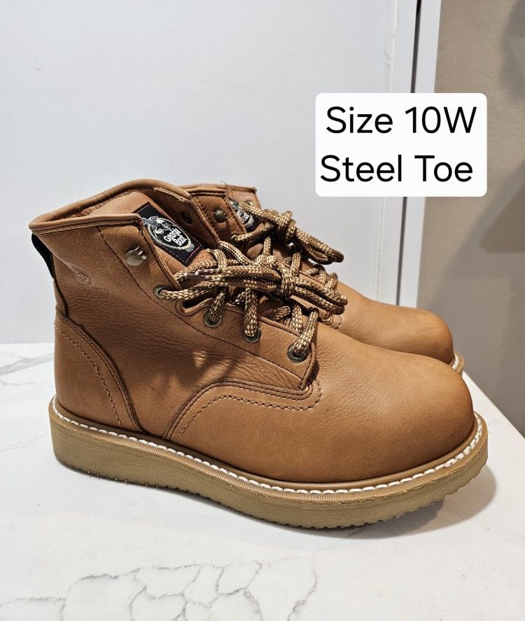 Georgia Steel Toe Work Boots Size 10