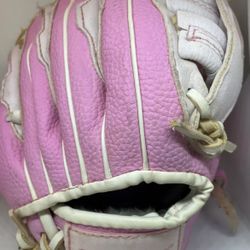 WILSON pink 10”A2446 youth T-BALL GLOVE baseball mitt Left hand throw