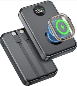 COPINK 15000mAh Mini Portable Charger Power Bank [for Apple Watch], Fast Charging Battery Pack with [PD‑C+L] for Apple Ecosystem, for iPhone 17 Air 16