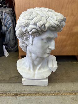 David Michelangelo Sculpture White Carrara Italian Marble