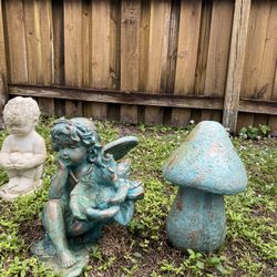 Concrete Fairy Statue