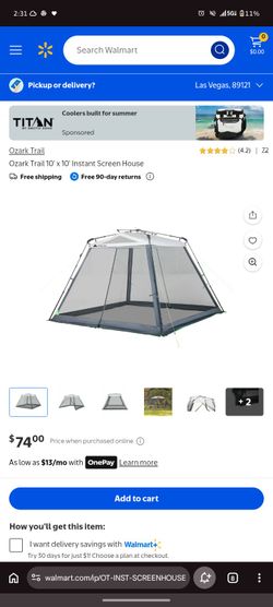 Instant screen house