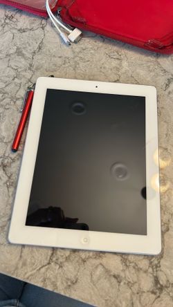 Ipad 2 with case, stylus, & charger (see description )
