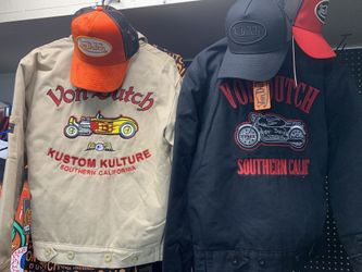  New Von Dutch Mechanic Jacket And Hat. 