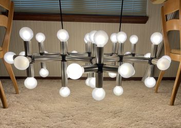 Vintage 1970’s 36 Light Molecule Chandelier Haussmann Or By Robert Sonneman For Lightolier