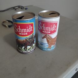 2 Schmidt Beer Cans For The Price Of One Vintage