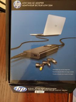 HP 65W Slim AC Adapter New.