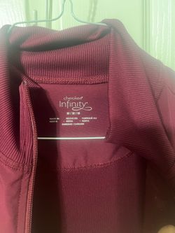 Infinity Cherokee scrub jacket burgundy