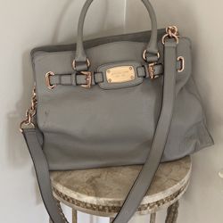 Michael Kors Gray Rose Gold Accents