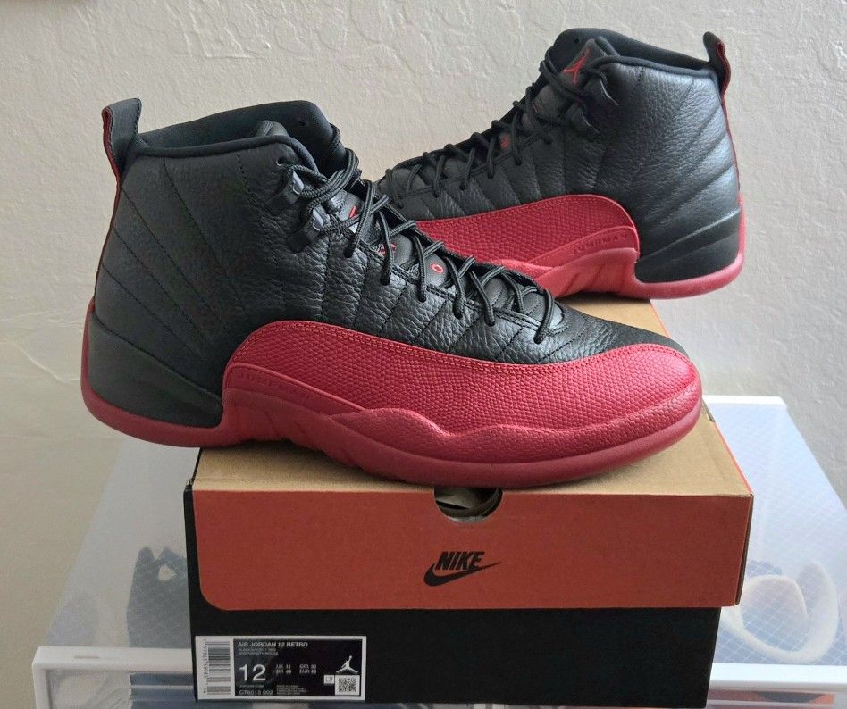 Jordan 12 Retro Flu Game (2025) Brand New DS 💯 Authentic Size 12m