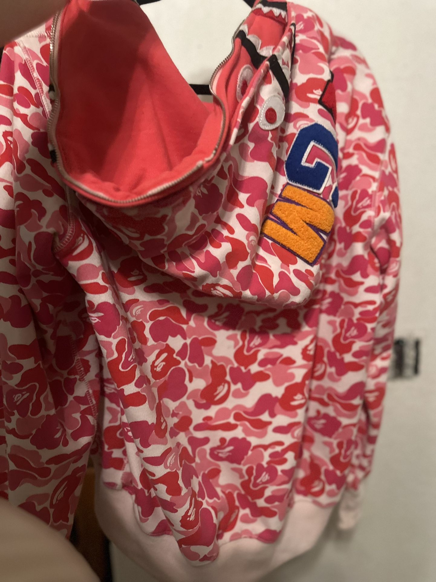BAPE Big ABC Camo Shark Wide Full Zip Double Hoodie