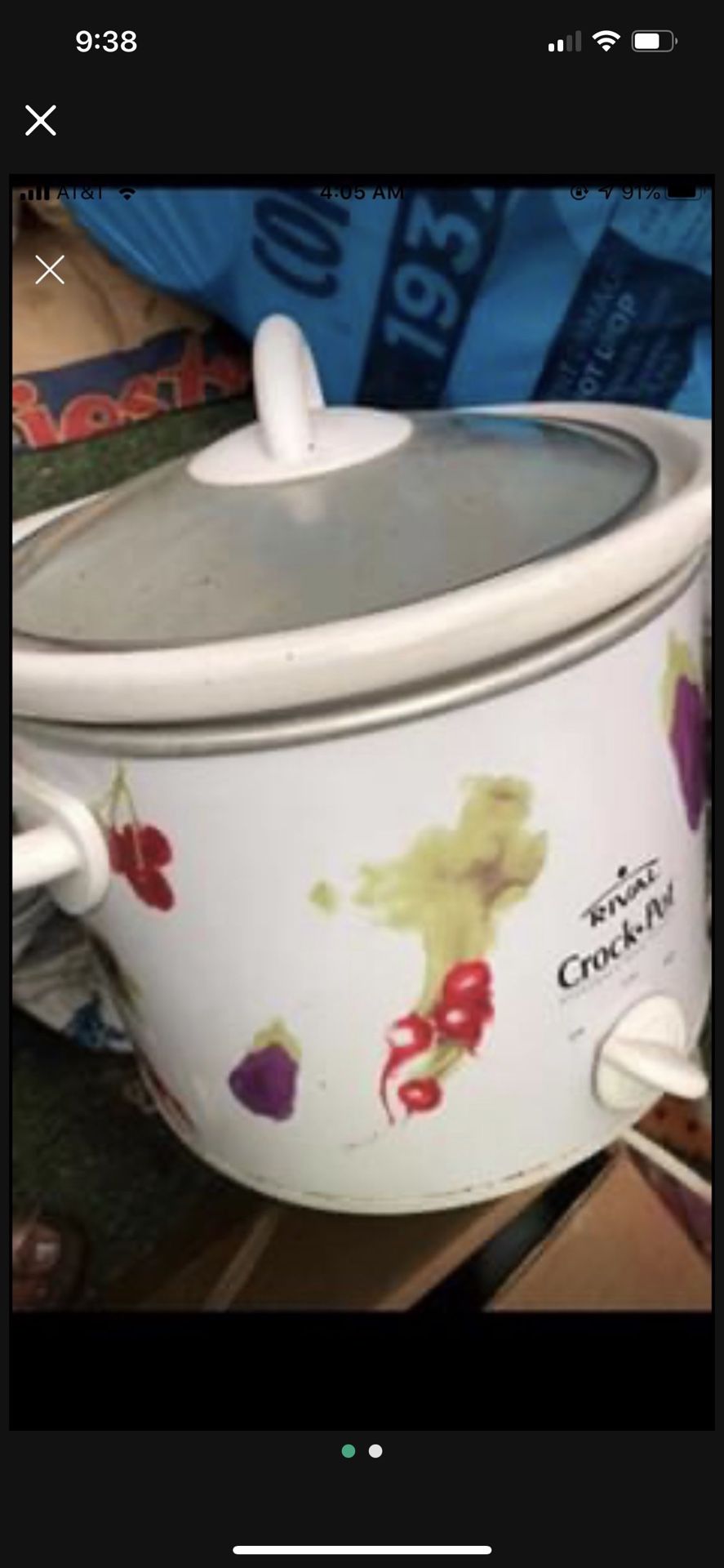 Very cute slow cooker used twice and ready to go to your kitchen
