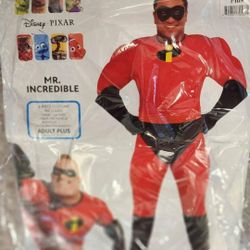MR INCREDIBLE The Incredibles Mens Muscle Halloween Costume Adult Plus