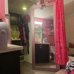 Extra Large Pink Barbie Floor Mirror