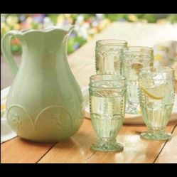 Jarra Marbella Y 4 Vasos De Princes House