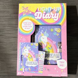 Kids Light Up Diary (Brand New) 