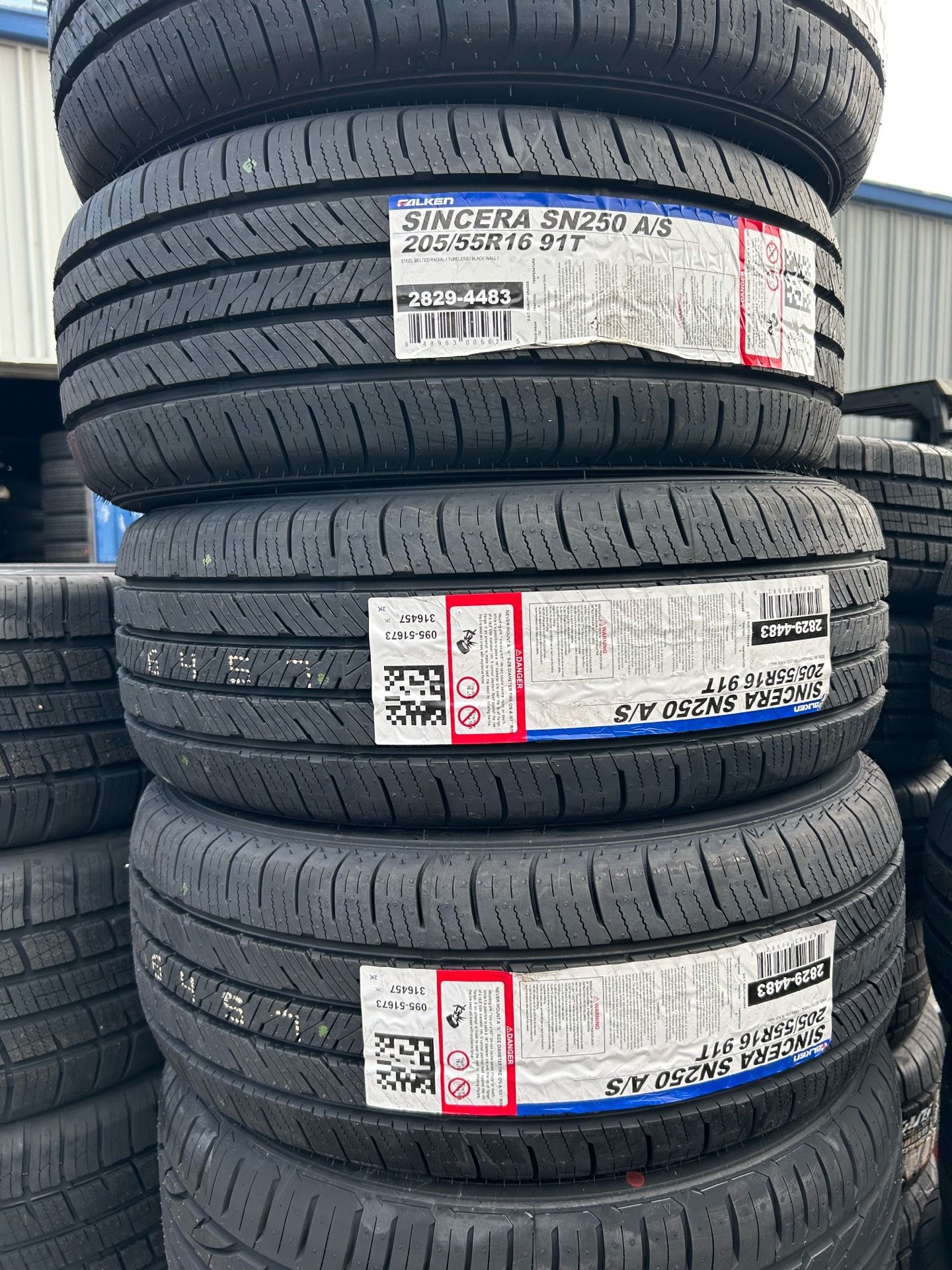 FALKEN SINCERA SN250 A/S 205/55R16SL price$120 each