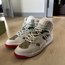 Men's Gucci Basket High-Top Sneaker Size 12