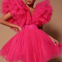 Pink Tulle Dress 
