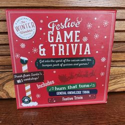 FESTIVE GAME & TRIVIA/HUM THAT TUNE.  NEW IN BOX.  FUN!
