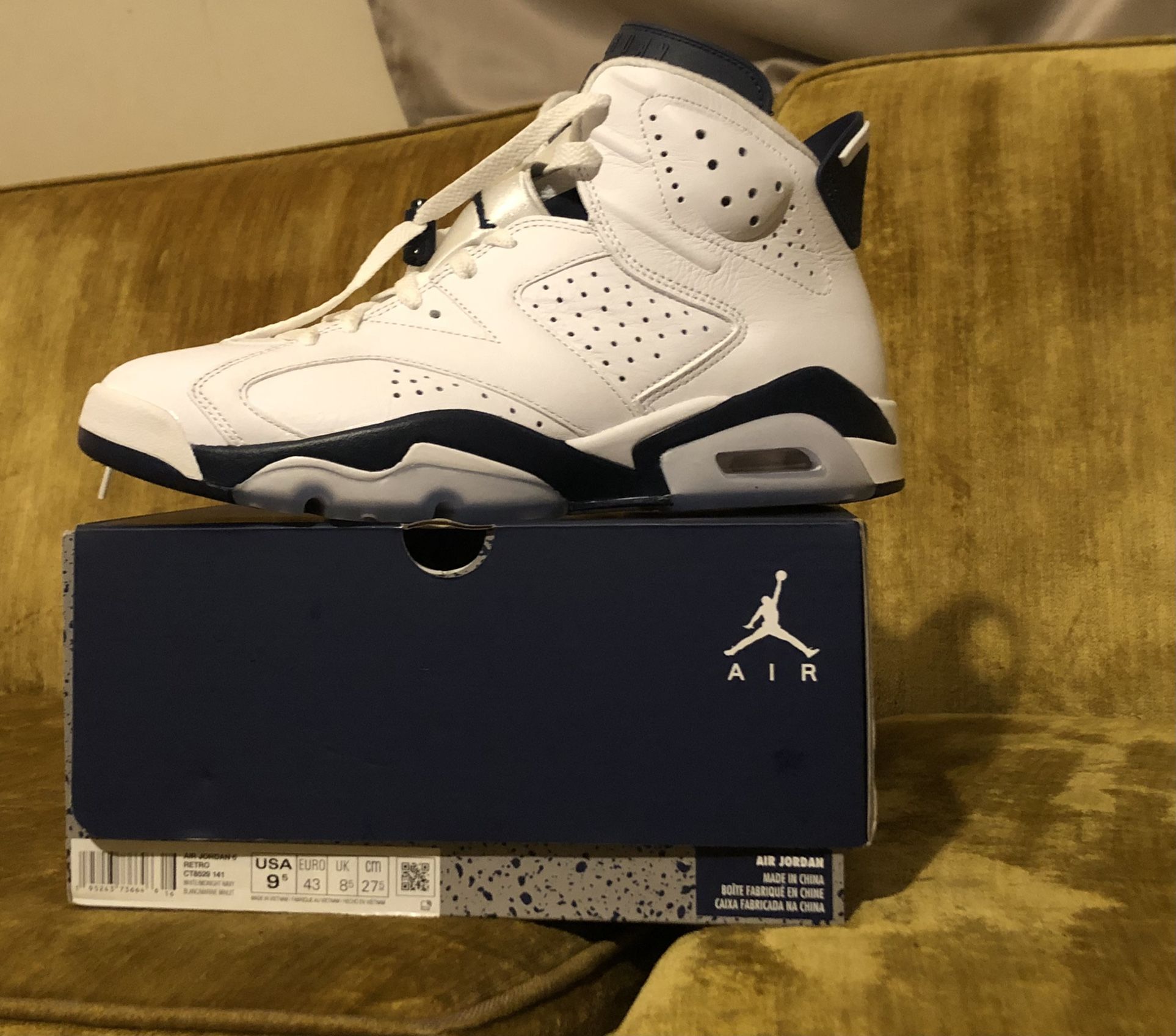 Jordan 6 “ Mid Night Navy”
