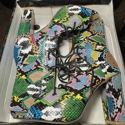 Snake Skin Boots