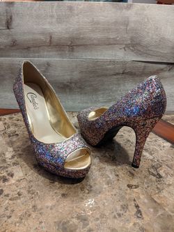 Sequin heels