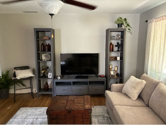 TV Stand with drawers and 2 side shelving units