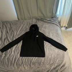 Nike Club Fleece Pull Over Hoodie Black Medium