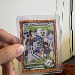 Omarion Hampton 2025 Panini Score Football Trick or Treat Rookie Card