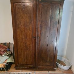 18th or 19th Century Solid Wood Armoire