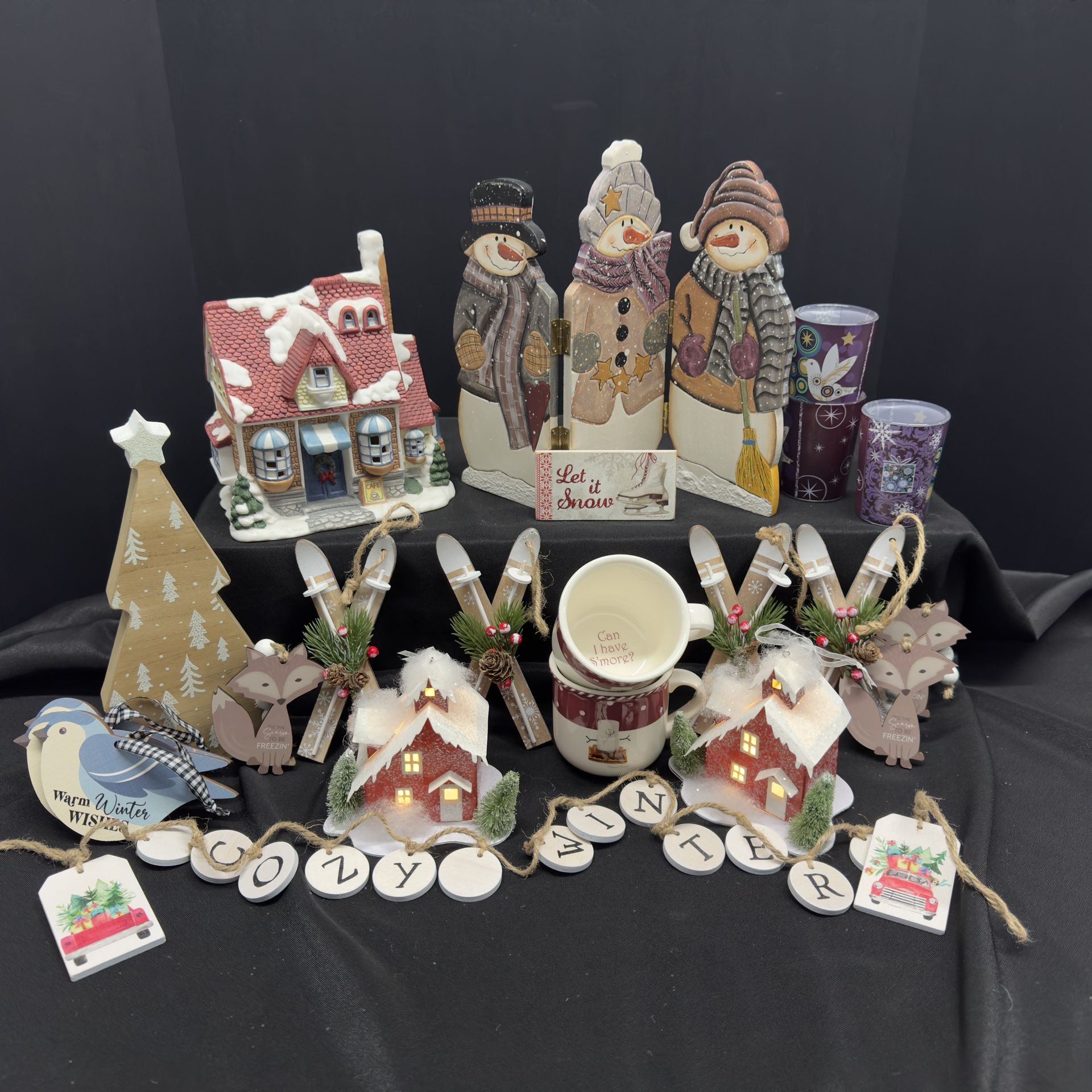 Cozy Farmhouse Tablescape Décor – 22 pieces