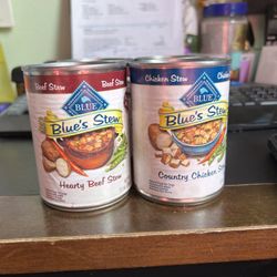 Blue Buffalo Stew Cans. 4 Cans. Wet Dog Food
