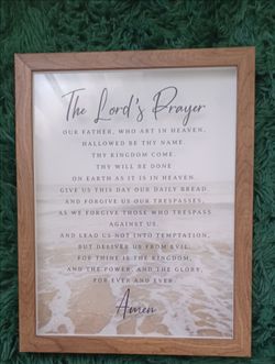 The Lord's Prayer Framed Wall Art
