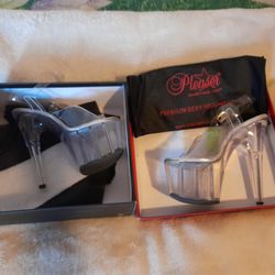 Pleaser Sexy Clear Hells