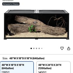 Hugger Glass Reptile Enclosure 