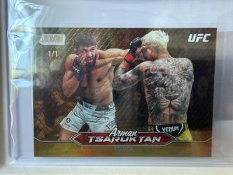 Arman Tsarukyan 1/1 Stadium Club Gold Foil