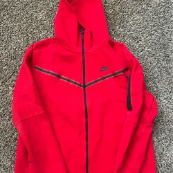 Red Nike Tech Hoodie ( Size XL)