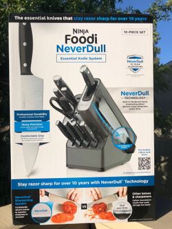 Ninja NeverDull Knife set 10 piece and 13 piece. $75 & $100 BRAND NEW IN THE BOX NEVER OPENED