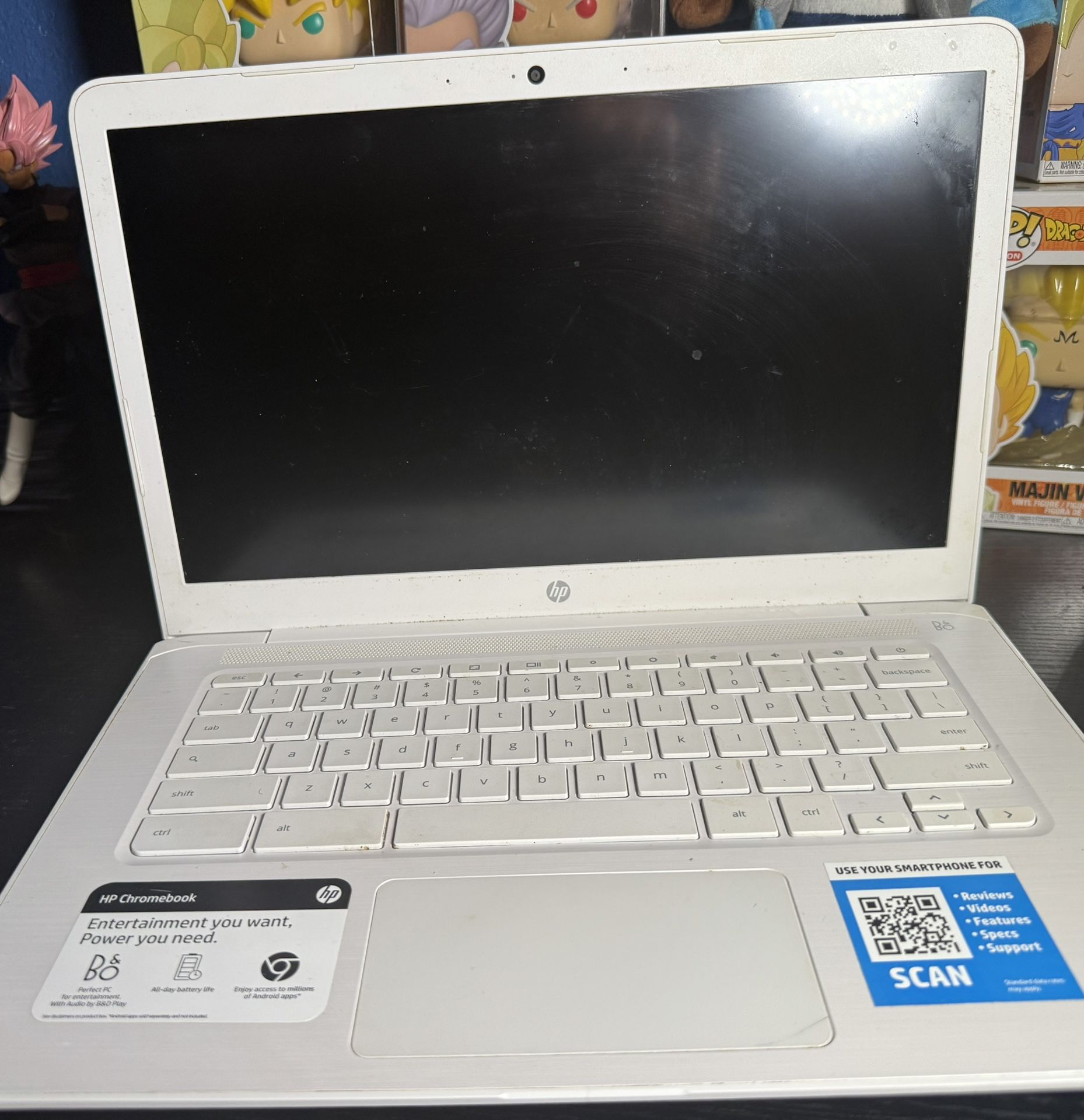 White Hp Chromebook 
